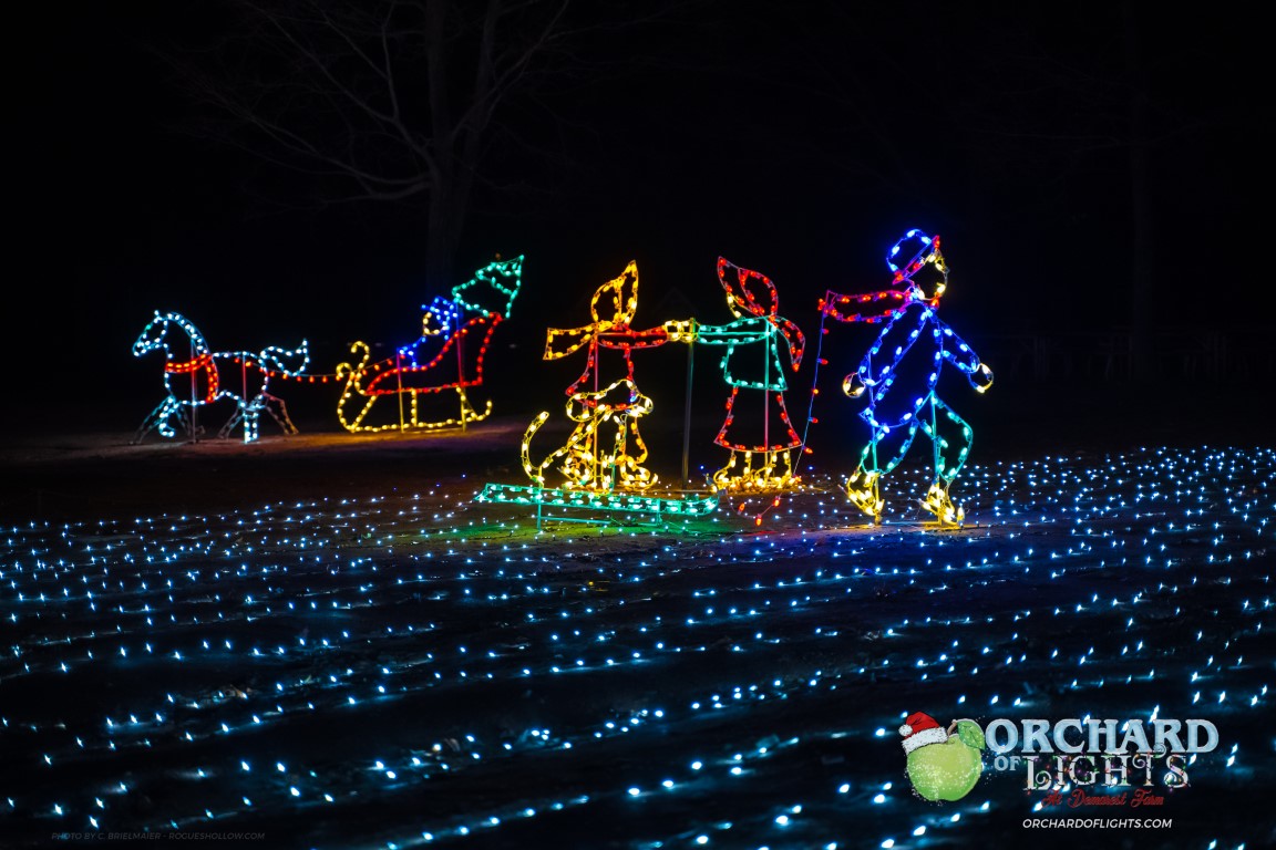 Halloween Family Light Show at Demarest Farms in Hillsdale New Jersey